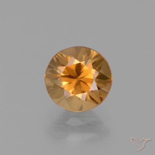1,53-каратный желтый драгоценный камень циркон
