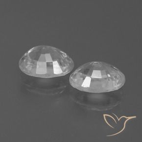 2.88 карата, натуральный Белый Циркон, Овал, Чистота VS