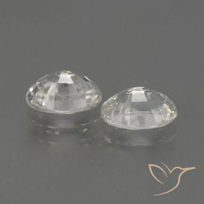 2.50 карата, натуральный Теплый белый Циркон, Овал, VVS-VS