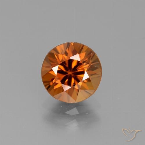 2.30ct Натуральный Средний апельсин Циркон, Круглый, Чистота VS