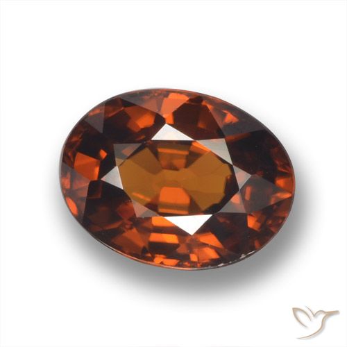 2.03ct Натуральный Имбирный пряник коричневый Циркон, Овал, Чистота VVS