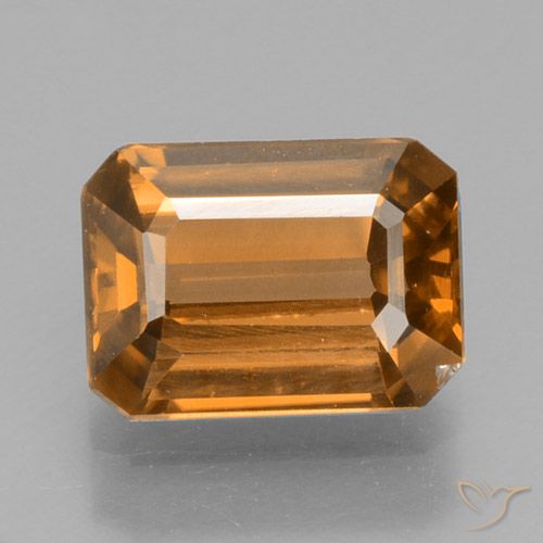 1.41ct Натуральный Средний апельсин Циркон, Изумрудная огранка, VS-SI