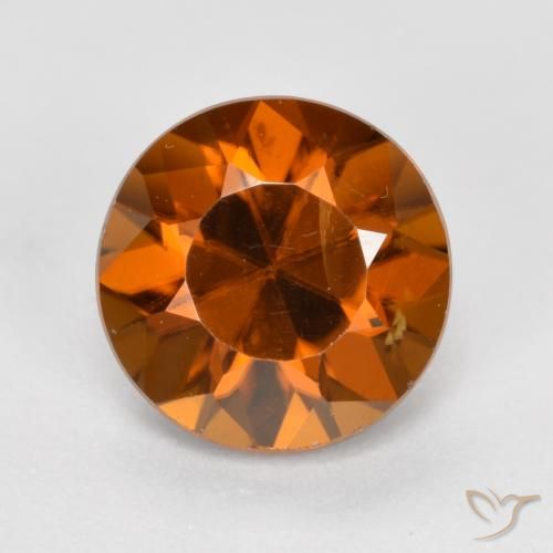 1.65ct Натуральный Красновато-оранжевый Циркон, Круглый, VVS-VS
