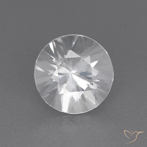 1.92ct Натуральный Белый Циркон, Круглый, Чистота VVS