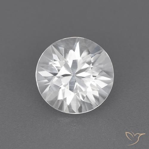 1.64ct Натуральный Белый Циркон, Круглый, Чистота VVS