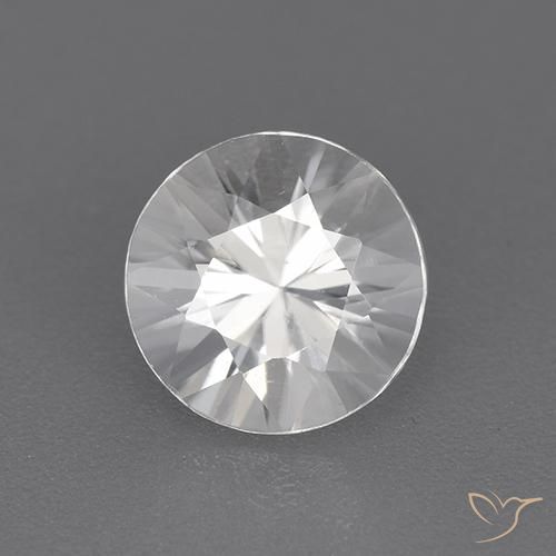 1.99ct Натуральный Белый Циркон, Круглый, Чистота VVS