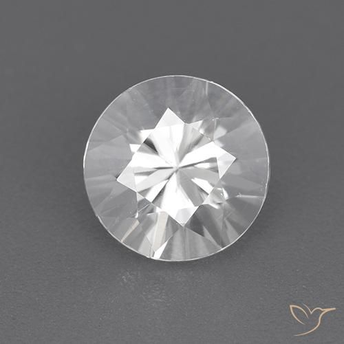 1.92ct Натуральный Белый Циркон, Круглый, Чистота VVS