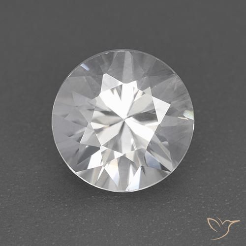 1.79ct Натуральный Белый Циркон, Круглый, Чистота VVS