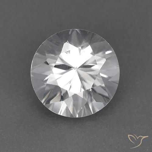 1.92ct Натуральный Белый Циркон, Круглый, Чистота VVS