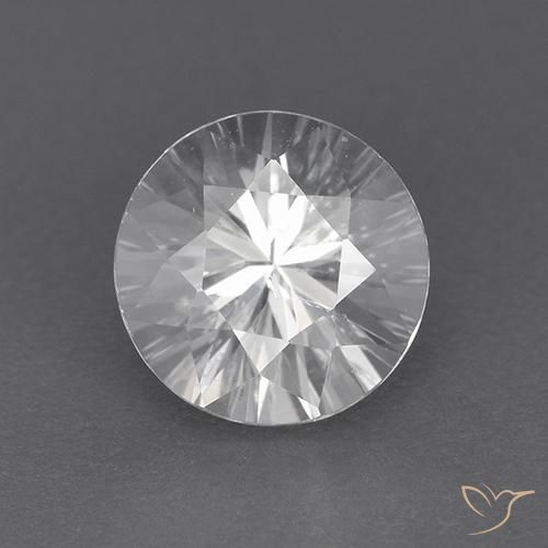1.89ct Натуральный Белый Циркон, Круглый, VVS-VS
