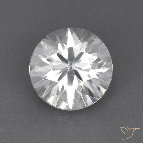 1.90ct Натуральный Белый Циркон, Круглый, VVS-VS