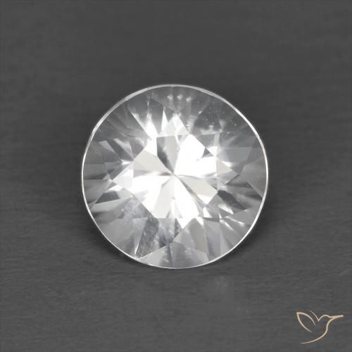 1.24ct Натуральный Белый Циркон, Круглый, Чистота VS