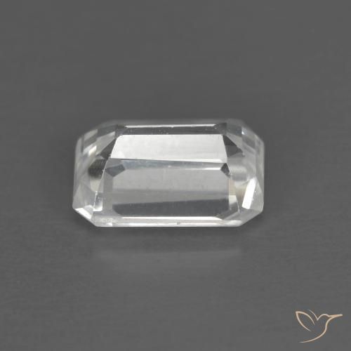 1.58 карата, натуральный Белый Циркон, Октагон / Изумрудная Огранка, Чистота VVS