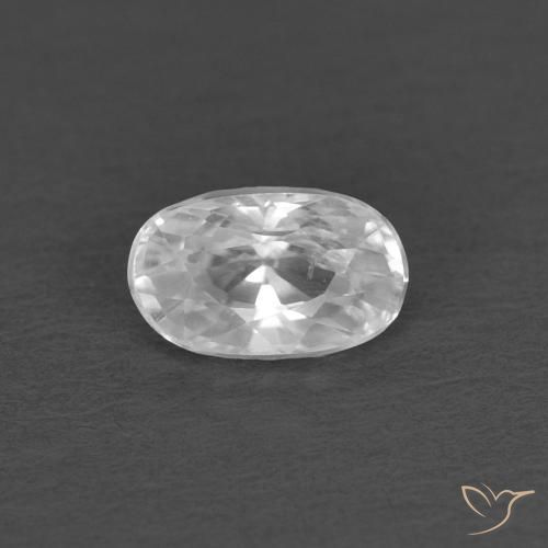 0.45ct Натуральный Белый Циркон, Овал, Чистота VS