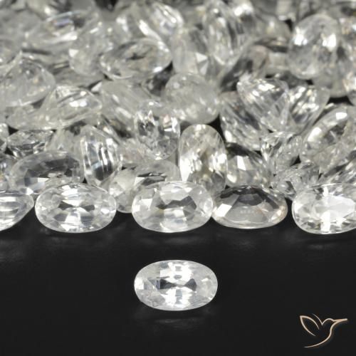 0.39ct Натуральный Теплый белый Циркон, Овал, VVS-VS