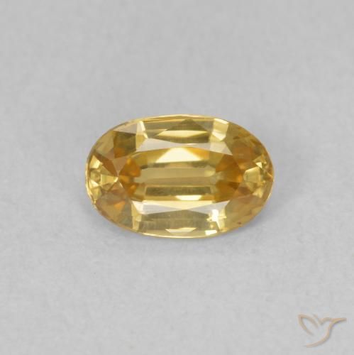 0.69ct Натуральный шампанское Циркон, Овал, VVS-VS