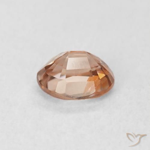1.00 карата, натуральный Light Grapefruit Pink Циркон, Овал, Чистота VS