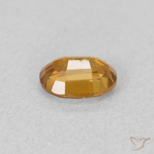 0.61 карата, натуральный Золотисто-коричневый Циркон, Овал, Чистота VVS
