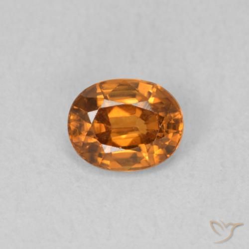 0.65ct Натуральный Средний апельсин Циркон, Овал, Чистота VVS