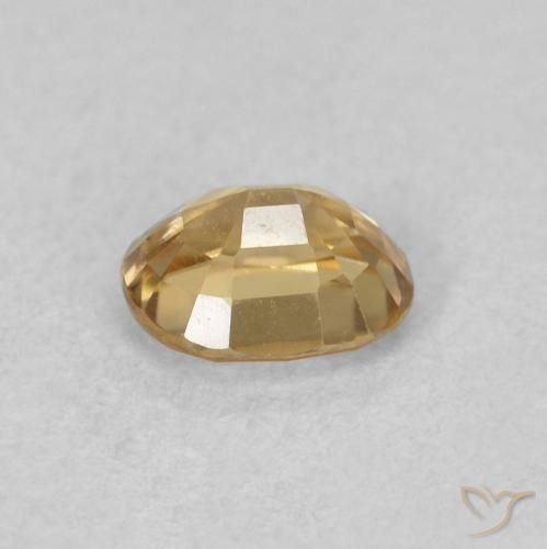 0.60 карата, натуральный шампанское Циркон, Овал, Чистота VVS