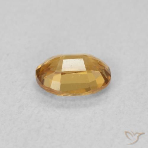 0.57 карата, натуральный Золотисто-коричневый Циркон, Овал, Чистота VVS