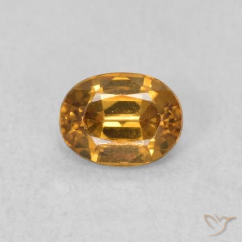0.62ct Натуральный Средний апельсин Циркон, Овал, Чистота VVS