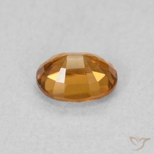 0.60 карата, натуральный Золотисто-коричневый Циркон, Овал, Чистота VVS