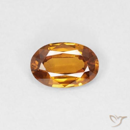 0.56ct Натуральный Средний апельсин Циркон, Овал, Чистота VVS