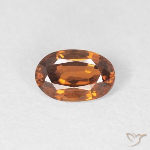 0.67ct Натуральный Средний апельсин Циркон, Овал, Чистота VVS