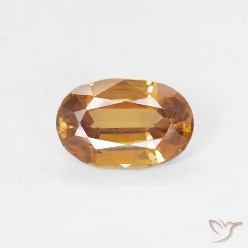 0.70ct Натуральный Средний апельсин Циркон, Овал, Чистота VVS