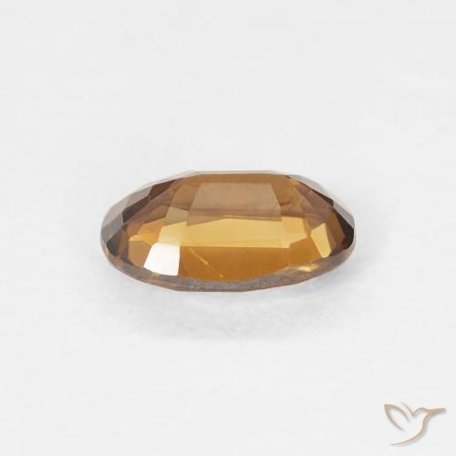 0.75 карата, натуральный Medium Dark-Orange Циркон, Овал, Чистота VVS