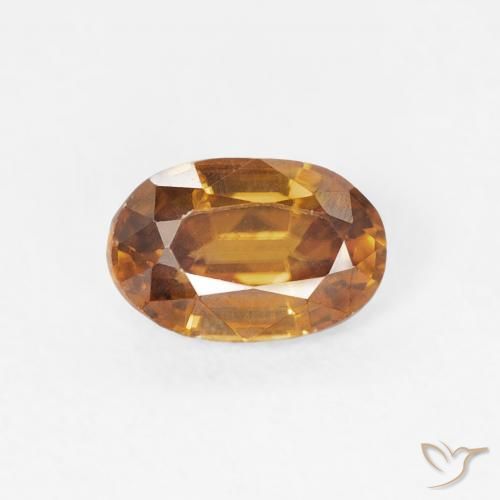 0.72ct Натуральный Средний апельсин Циркон, Овал, Чистота VVS