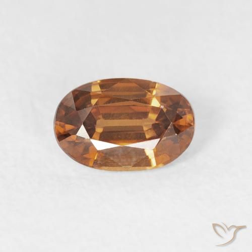 0.74ct Натуральный Средний апельсин Циркон, Овал, Чистота VVS