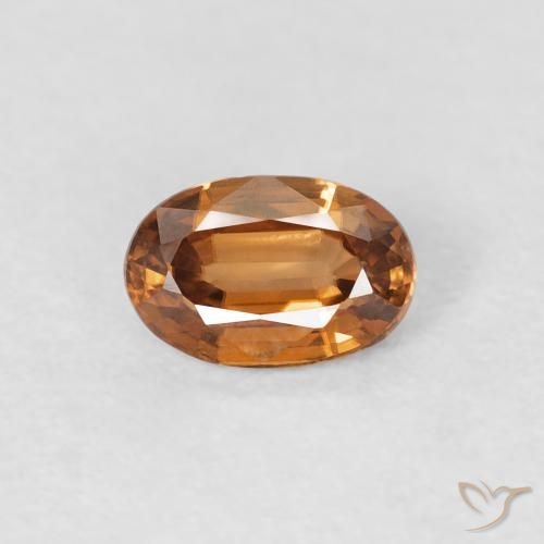 0.73ct Натуральный Средний апельсин Циркон, Овал, Чистота VVS