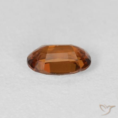 0.73 карата, натуральный Medium Dark-Orange Циркон, Овал, VVS-VS