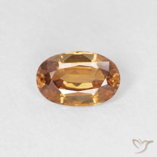 0.67ct Натуральный Средний апельсин Циркон, Овал, Чистота VVS
