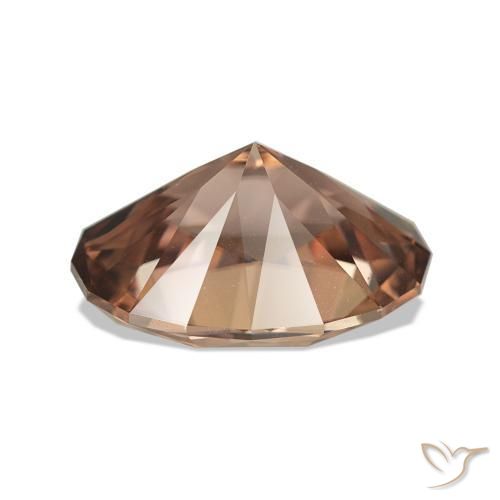 4.93 карата, натуральный Коричневый Циркон, Огранка Овал, VVS-VS